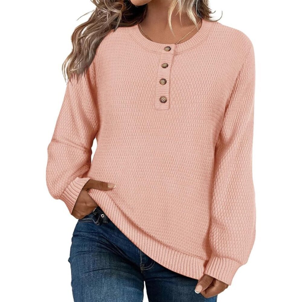 Plus Size Sweaters Women Long Sleeve Knitted Pullover Casual Lightweight